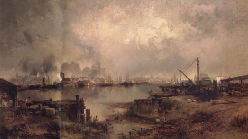 Lower Manhattan From Communipaw, Thomas Moran